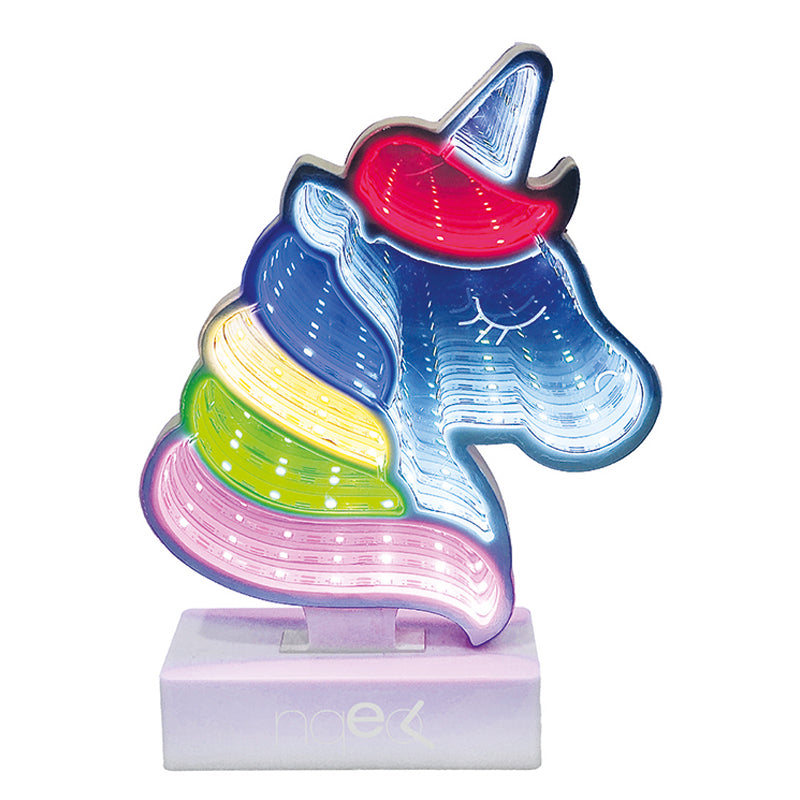 Lampada Neon LED 3D Tunnel Unicorno