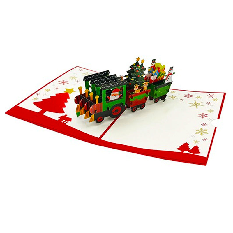 Bigliettini Natale 3D Trenino