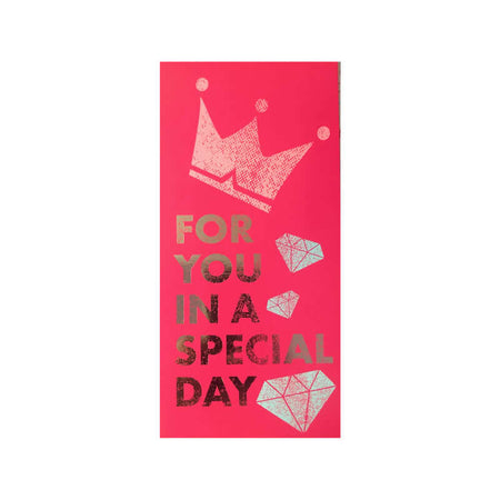Biglietto Sparacoriandoli For You in a Special Day Colore Rosa