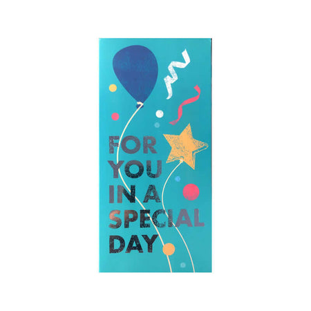 Biglietto Sparacoriandoli For You in a Special Day Colore Azzurro