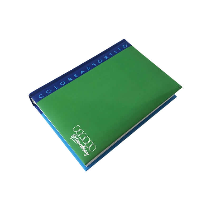 Diario 16 Mesi Coloreassortito Extraordinary Formato 15,5x11,5 cm Copertina Colore Verde e Blu