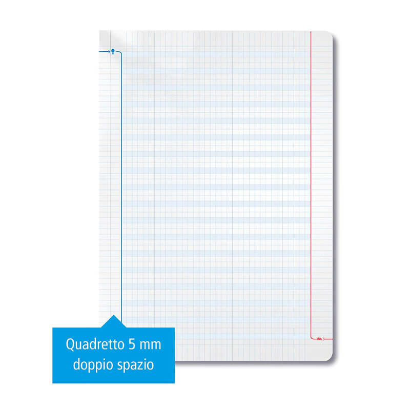 Quadernone Maxi Didattico DSA 100 g Top Quality Tinta Unita