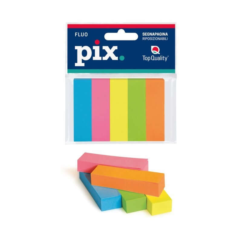 Post-it Pix Adesivo Segnapagina Formato Blister 75 x 50 mm 5 Pads da 100 Foglietti