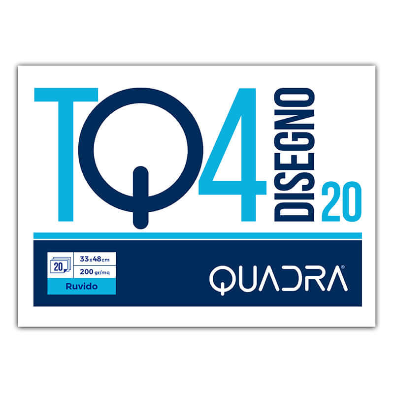 Blocco TQ4 20 Fogli 220 g Top Quality Colore Bianco