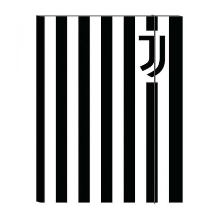 Juventus FC Cartelletta a 3 Lembi Seven con Elastico Formato 25 x 34 cm Dorso 1 cm