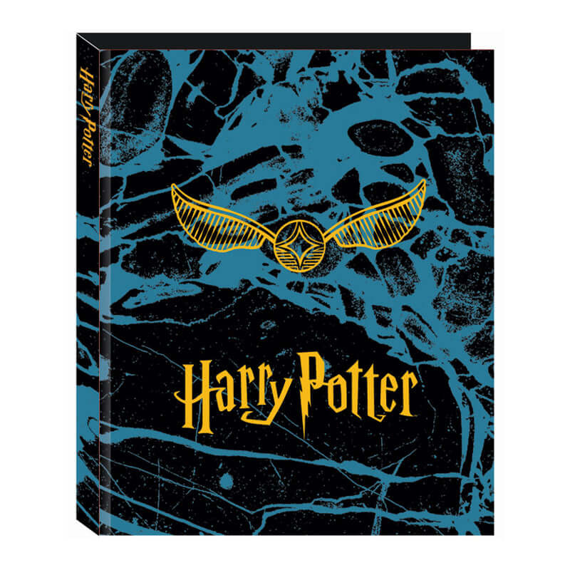 Raccoglitore ad Anelli Harry Potter Hogwarts Boccino d'Oro Formato Maxi con 4 anelli da 30 mm