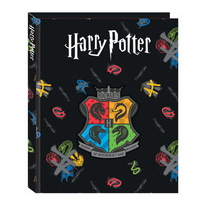 Raccoglitore ad Anelli Harry Potter Hogwarts Formato Maxi con 4 anelli da 30 mm
