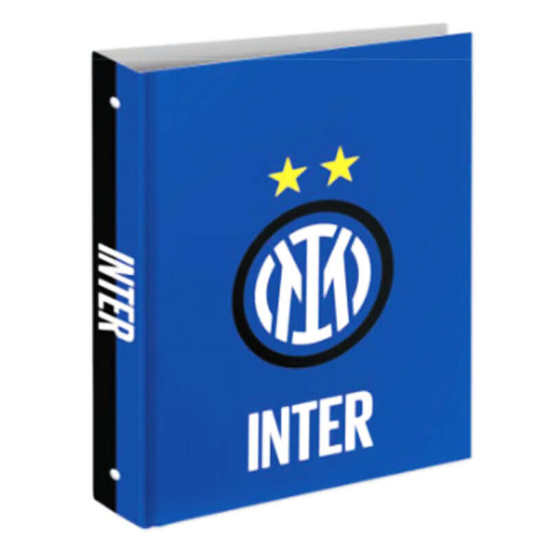Inter IM Raccoglitore ad Anelli Seven Formato Maxi con 4 anelli da 30 mm Fantasia Logo
