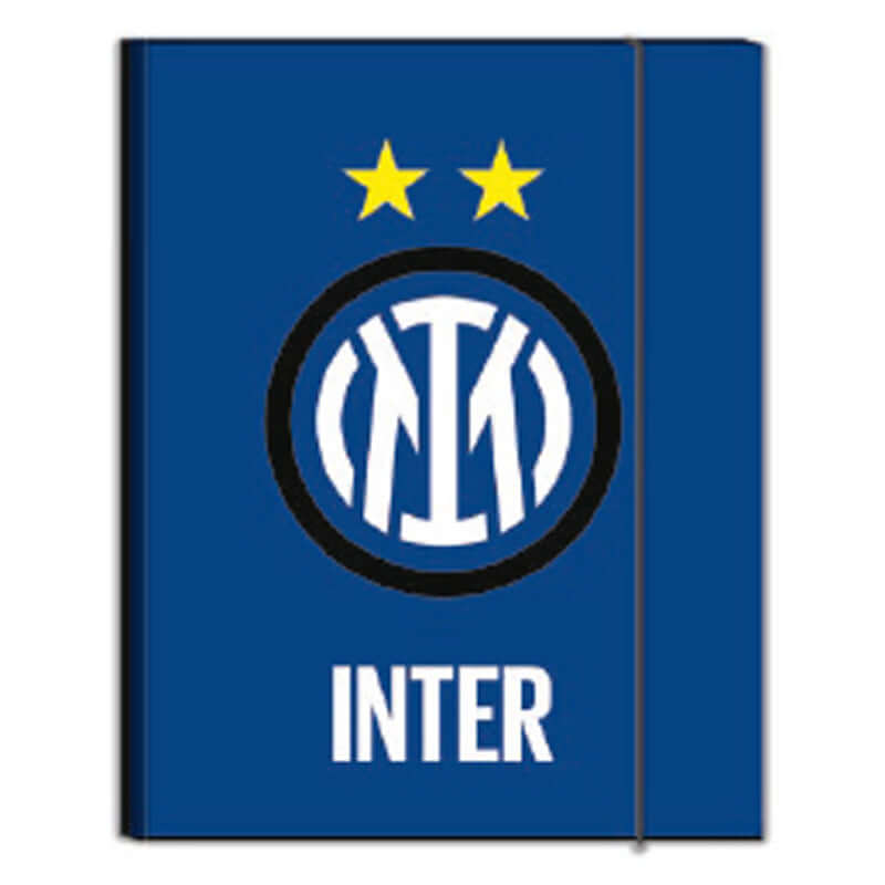 Inter FC Cartelletta a 3 Lembi con Elastico Formato 25 x 34 cm