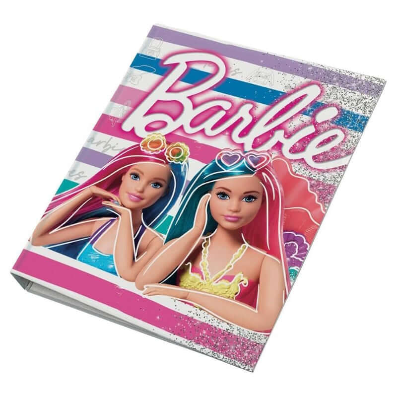 Raccoglitore ad Anelli Barbie Formato Maxi con 4 anelli da 30 mm