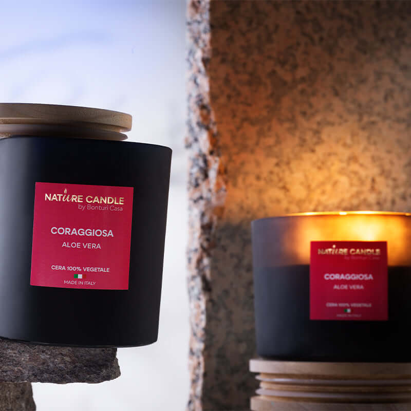Candela Natural Candle Coraggiosa Aloe Vera