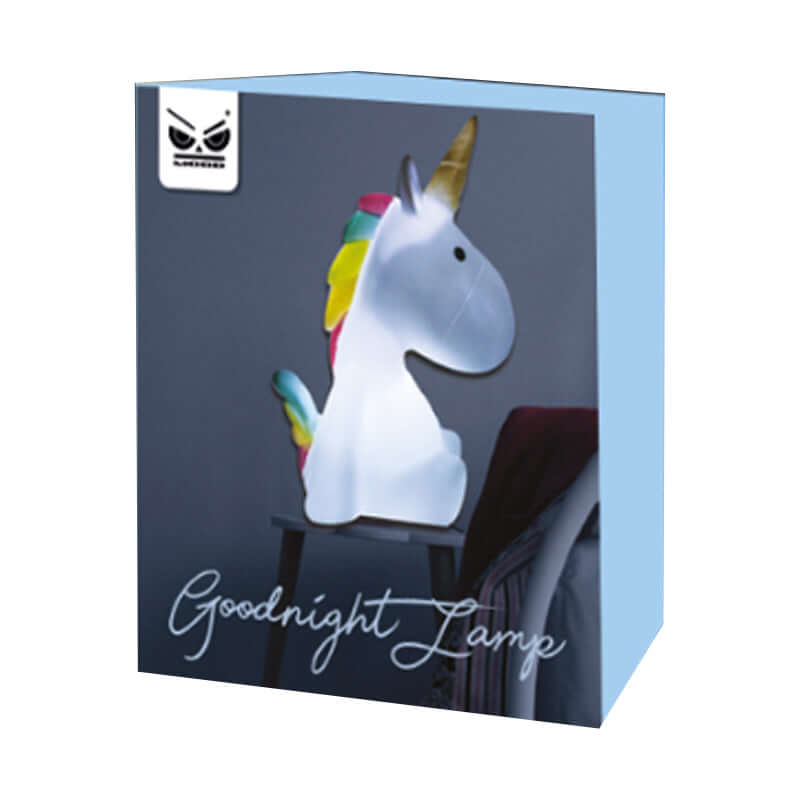 Lampada Touch Abat Jour da Comodino a Forma di Unicorno