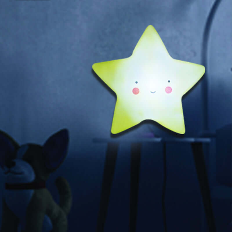 Lampada Touch Abat Jour da Comodino a Forma di Stella