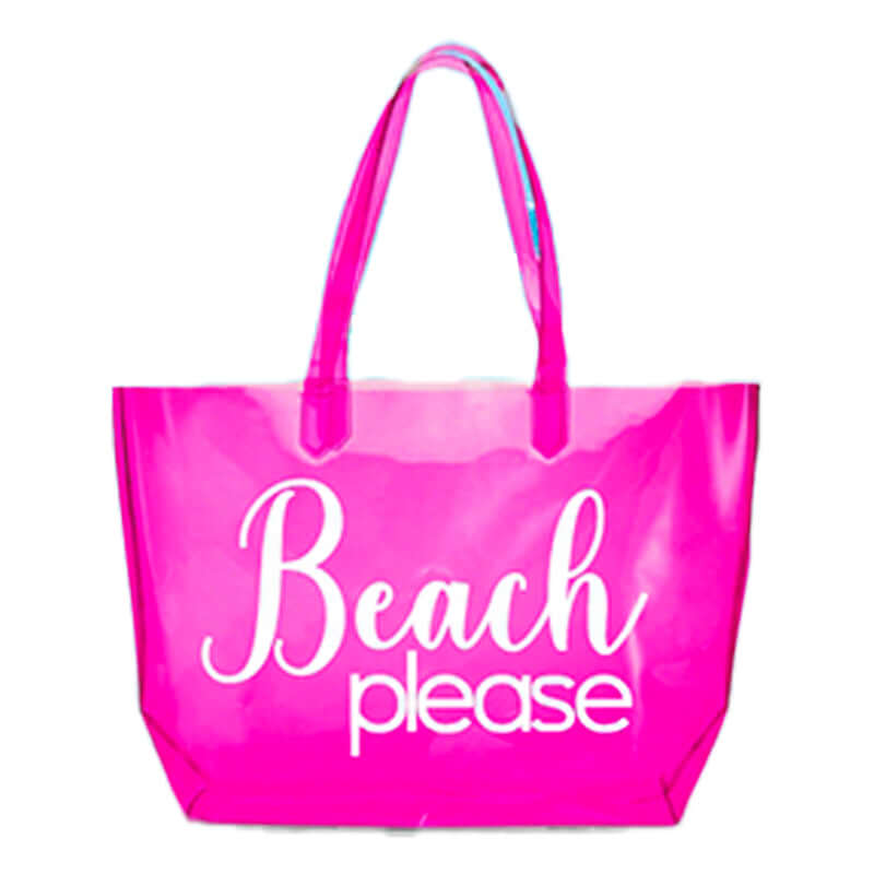 8058481983956R | Borsa da Spiaggia Beach Please Colore Fucsia - Cartonlineitalia.it