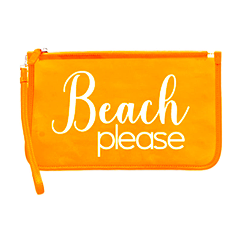 Pochette Beach Please Colore Arancione