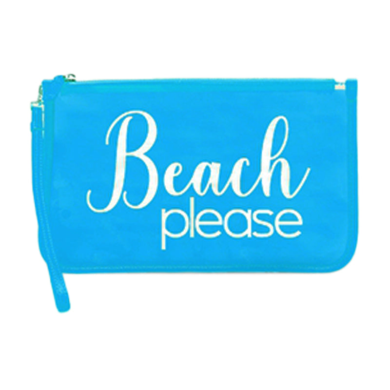 Pochette Beach Please Colore Azzurro