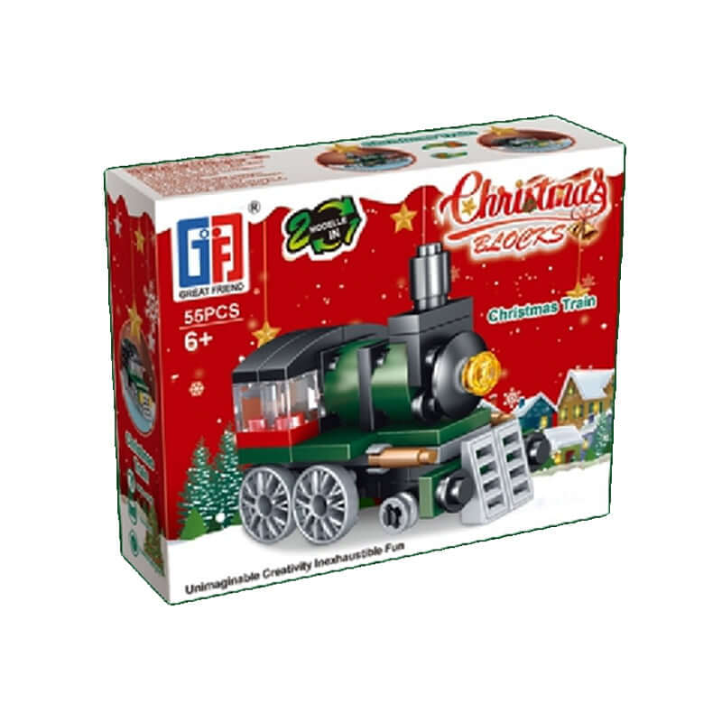 8058481989880TR | Christmas Blocks Christmas Train Locomotiva di Natale - Cartonlineitalia.it