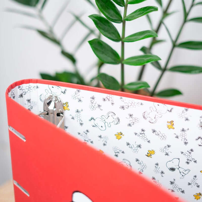 Raccoglitore ad Anelli Peanuts Snoopy Rosso