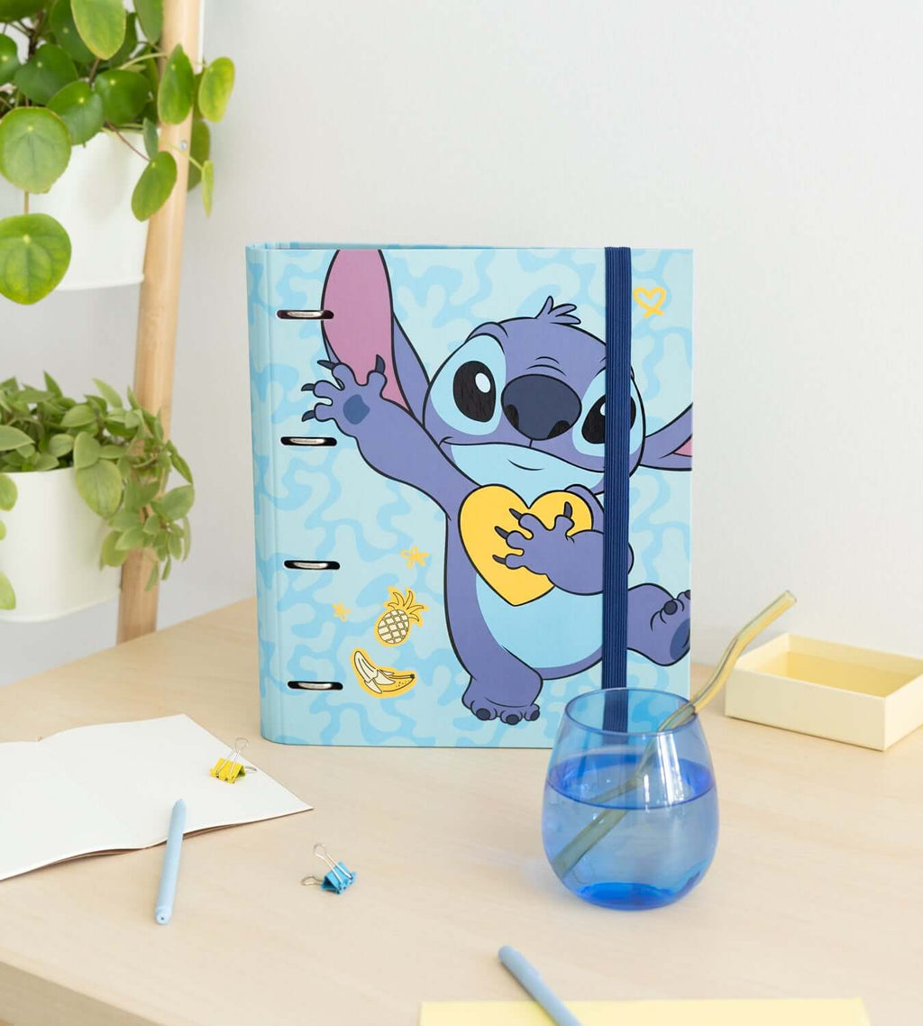 Raccoglitore ad Anelli Disney Stitch Formato Maxi con 4 anelli da 30 mm