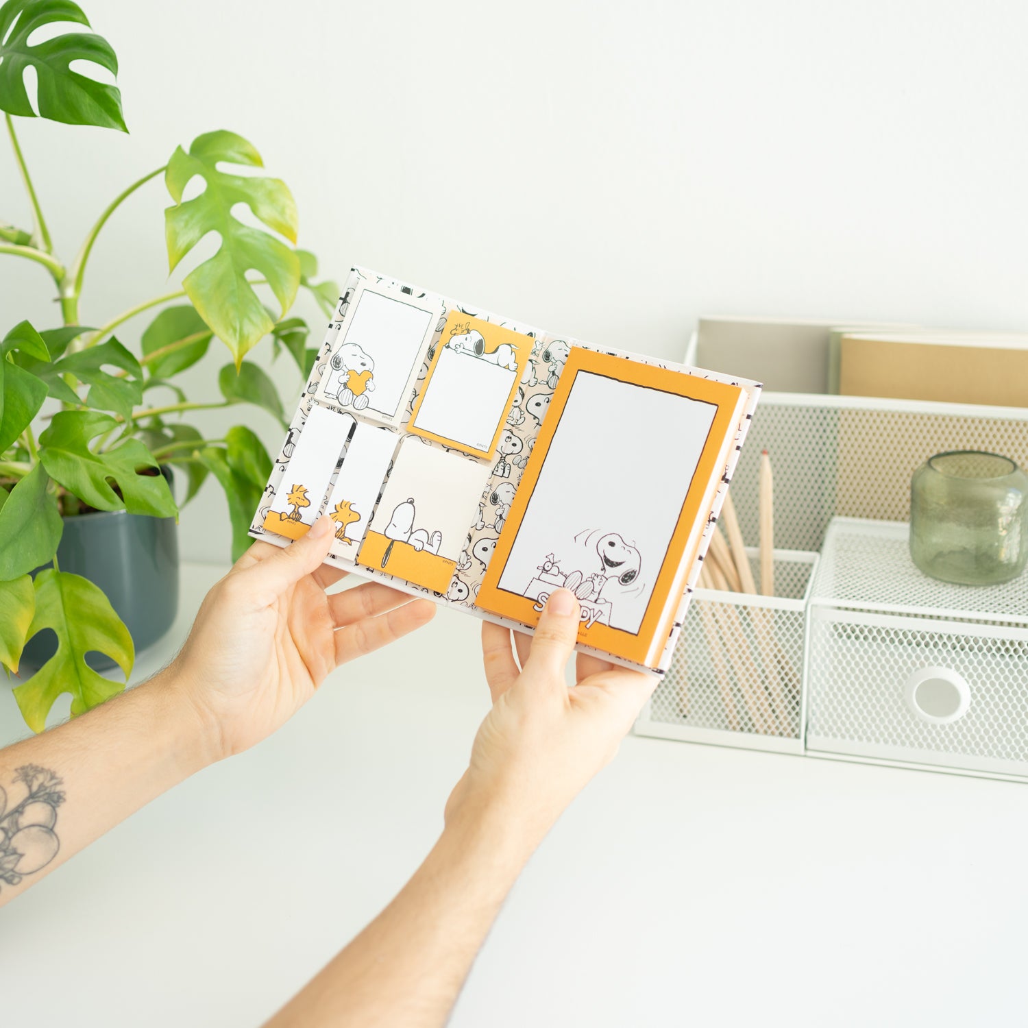 Set Blocchetti Adesivi Snoopy Peanuts