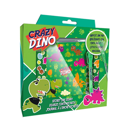 Set Diario Segreto con Penna Magica Crazy Dino