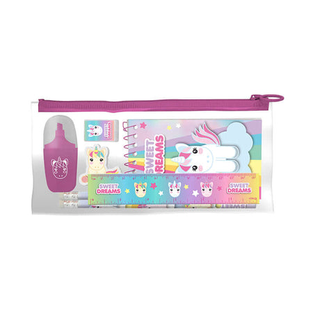 Set Disegno Unicorno Sweet Dreams con Bustina Astuccio Trasparente