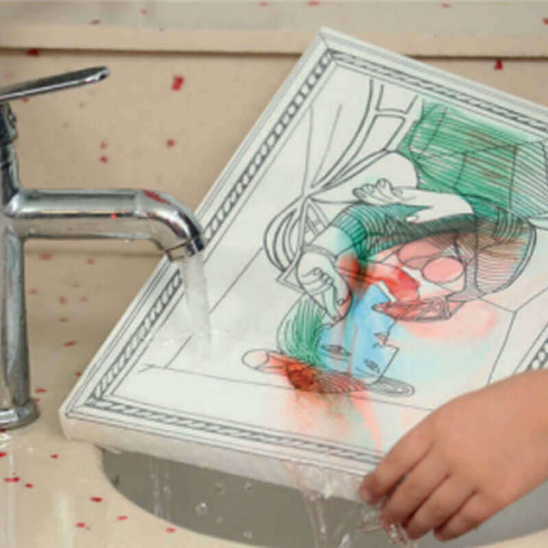 Colora l'Arte Lavabile Herni Matisse Gatto e Pesci Rossi