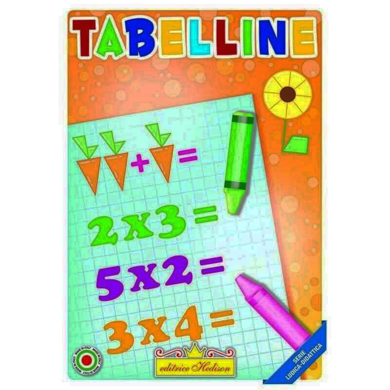 Tabelline da Colorare Editrice Hedison