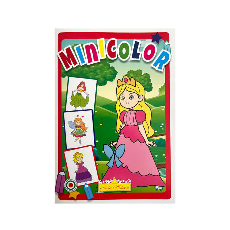 Minicolor Principesse e Fatine Hedison 10 Pagine formato A5