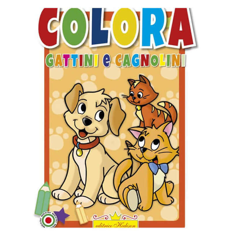 Colora Gattini e Cagnolini Editrice Hedison