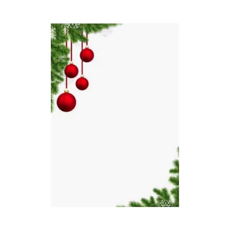 Biglietto di Natale Puzzle Personalizzabile con Busta Formato 12 x 17 cm Fantasia Bocce Rosse