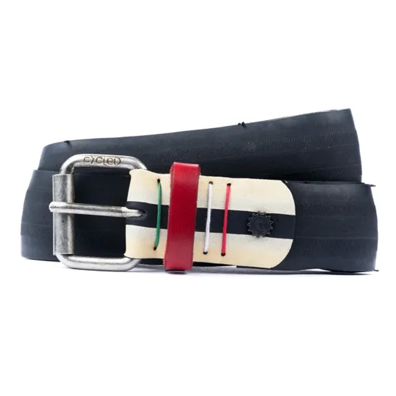 Cintura Matched Bianca in Tubolare da Corsa Riciclato