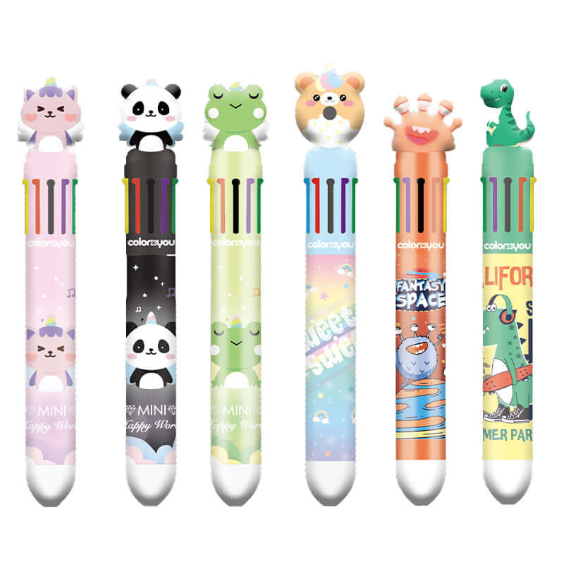 Penna Multicolore 10 Colori Fantasie Assortite