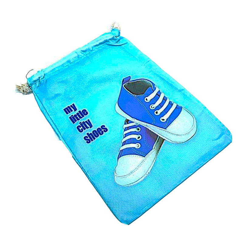 Sacchetto Porta Scarpe Bimbo Colore Azzurro 26 x 19 cm