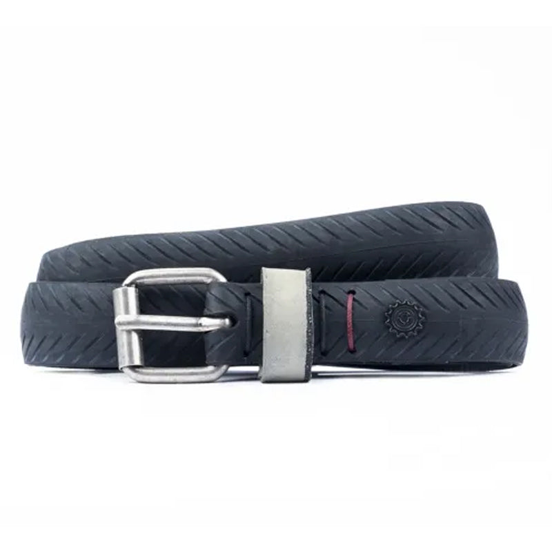 Cintura Sport Black Simple in Tubolare da Corsa Riciclato