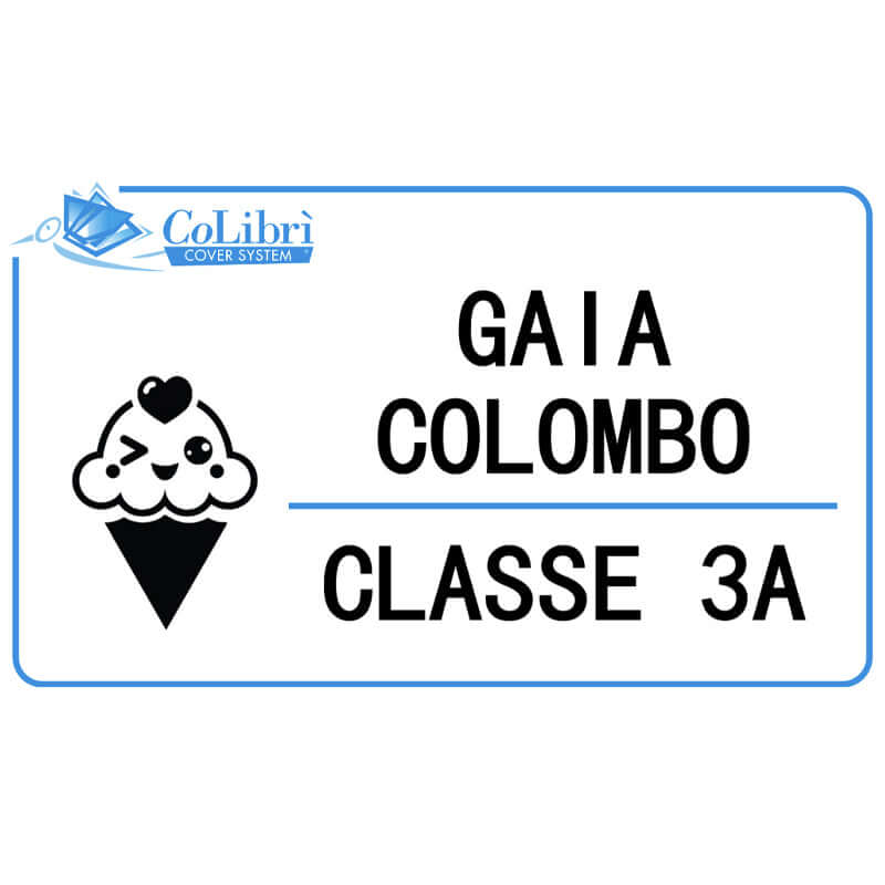 Kit 30 Etichette Personalizzate con Nome 50 x 30 mm