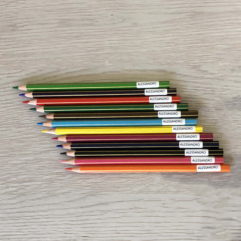 Kit 100 Etichette Personalizzate con Nome 25 x 10 mm