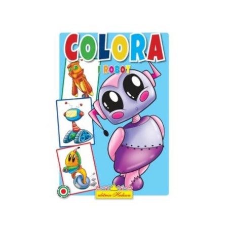 Colora I Robot Hedison 12 Pagine formato A4