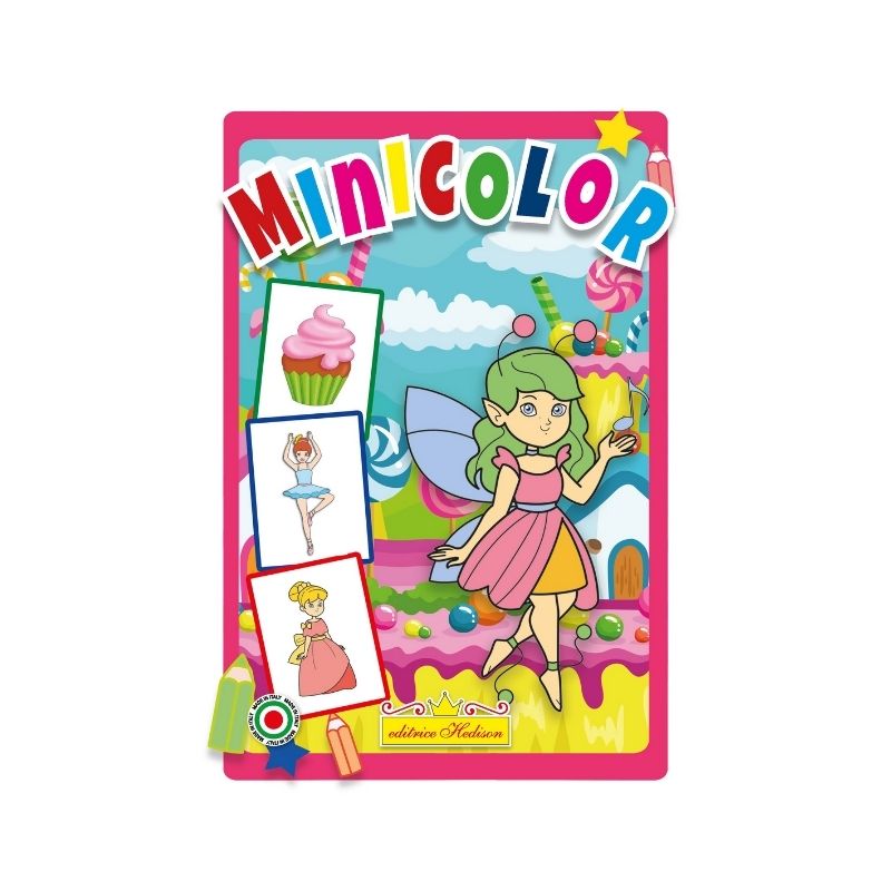 Minicolor Principesse e Dolci Hedison 10 Pagine formato A5