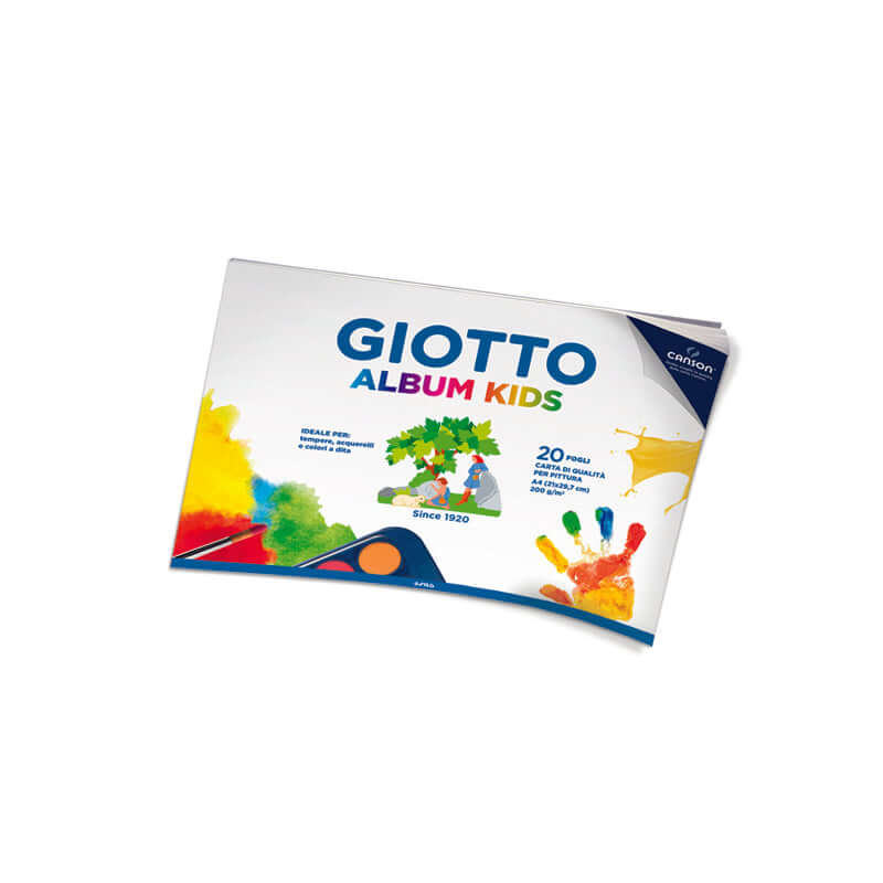 Album da Disegno Giotto Kids Formato 21x29 cm 200 g 20 Fogli Colore Bianco