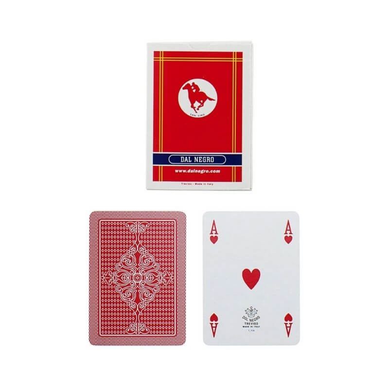 Carte da Gioco Dal Negro Poker Rosso