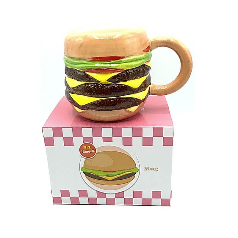 BBQ Tazza Mug Burger and Fries