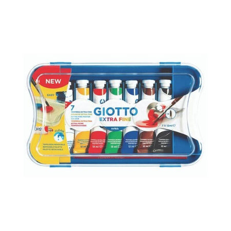 Tempera Giotto 12 ml Colori Assortiti Confezione 7 Pezzi