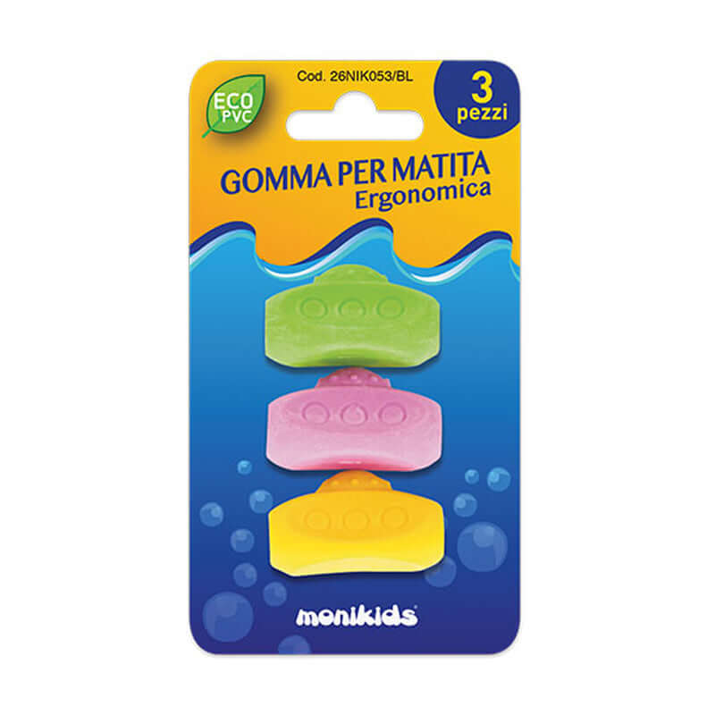 Gomma Ergonomica Confezione 3 Pezzi