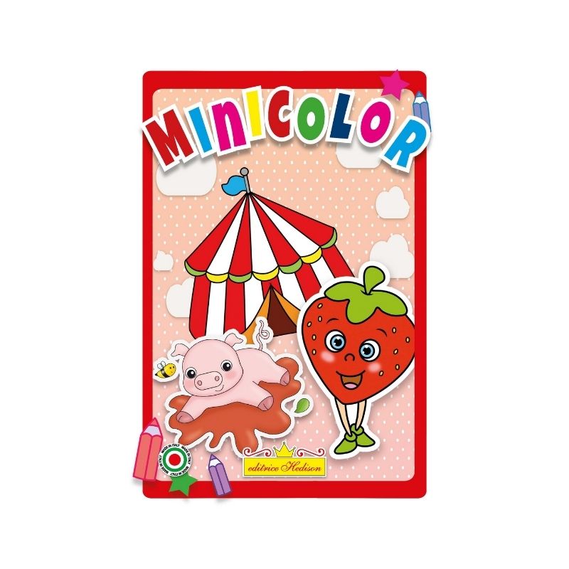 Minicolor Circo Frutta e Verdura Hedison 10 Pagine formato A5