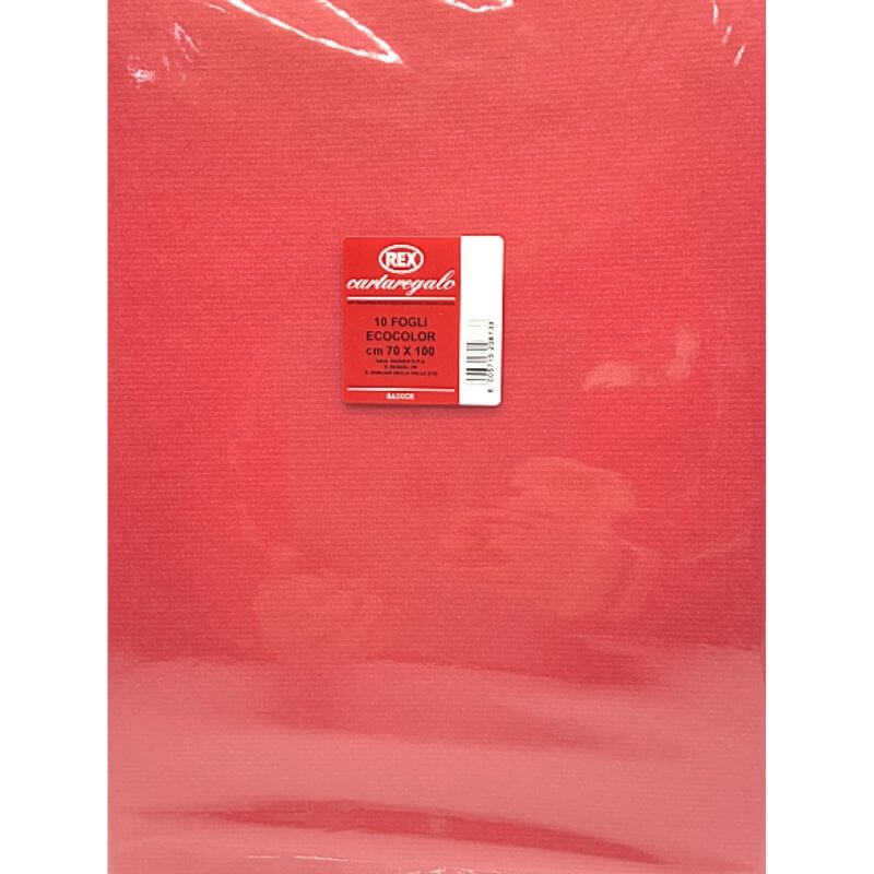 Carta da Regalo Formato 70 x 100 cm Colore Rosso
