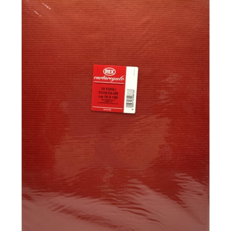 Carta da Regalo Formato 70 x 100 cm Colore Rosso Scuro