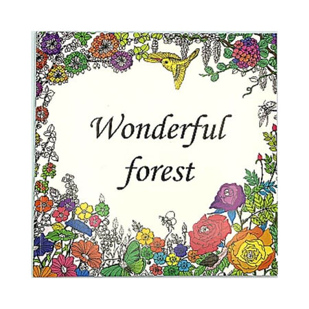 Libro Antistress da Colorare Wonderful Forest