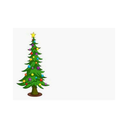 Biglietto di Natale Puzzle Personalizzabile con Busta Formato 12 x 17 cm Fantasia Albero