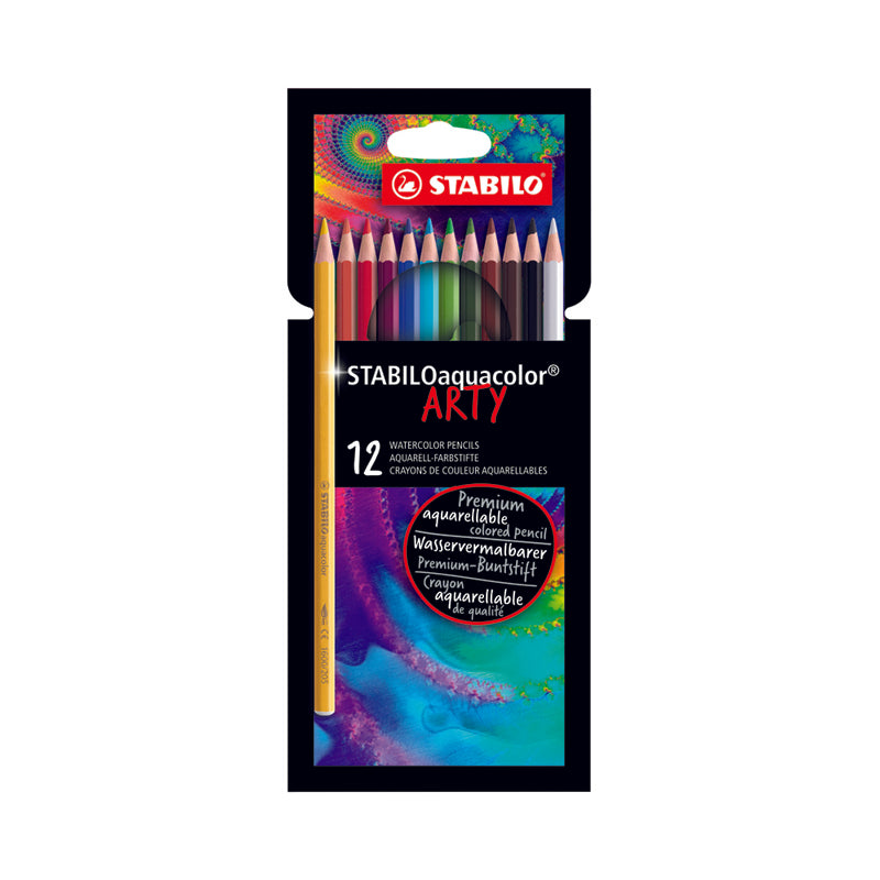 Pastelli Acquerellabili Stabilo Aquacolor Arty Colori Assortiti Confezione 12 Pezzi